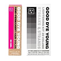 Good Dye Young Streaks and Strands Semi Permanent Hair Dye (Ex-Girl Pink) with Lightning Kit - 2 oz,