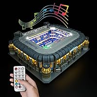 LED Light Kit for(Real Madrid - Santiago Bernabéu Stadium), Lighting Kit Compatible with Lego 10299 ( Only Led Light, Building Block Model not Included) (RC with Sounds)