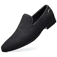 Men's Mesh Slip On Loafers Casual Walking Sneakers Business Lightweight Dress Breathable Outdoor Comfortable Shoes