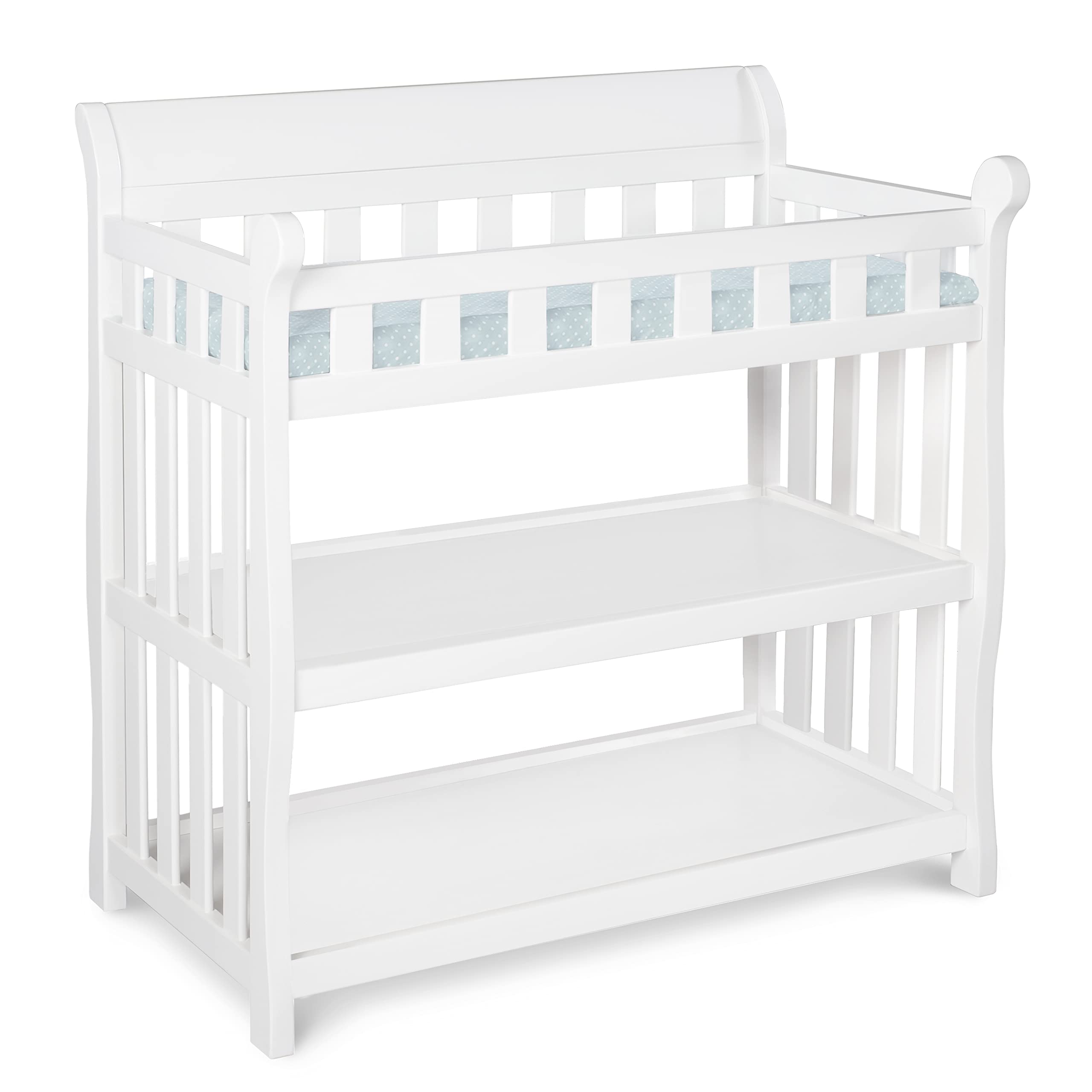 Delta Children Eclipse Changing Table with Changing Pad, White