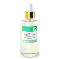 Organic Basil Spray Mist for Room, Linens and Body - 240mL/8 Oz