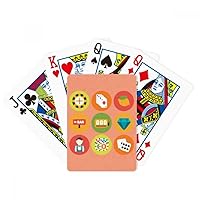 Casino Cartoon Elements Illustration Poker Playing Magic Card Fun Board Game