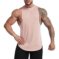 Men Loose Sleeveless Fitness Running Vest Workout Bodybuilding Muscle Tee Shirts Gym Training Athletic Shirts