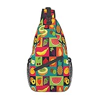 NEZIH Sling Bag For Women Men:Banana Leaf Green Crossbody Sling Backpack - Shoulder Bag Chest Bag For Travel