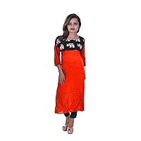 Indian 100% Cotton Women Party Boho Long Dress Plus Size Animal Print Red Color