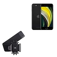 BoxWave Holster Compatible with Apple iPhone SE (2020) - ActiveStretch Sport Armband, Adjustable Armband for Workout and Running - Jet Black