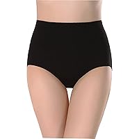 AI Washable Absorbency Urinary Incontinence Underwear for Women, Seamless Leak Proof Cotton High Waist Panties (50ML), 4XL(Black)