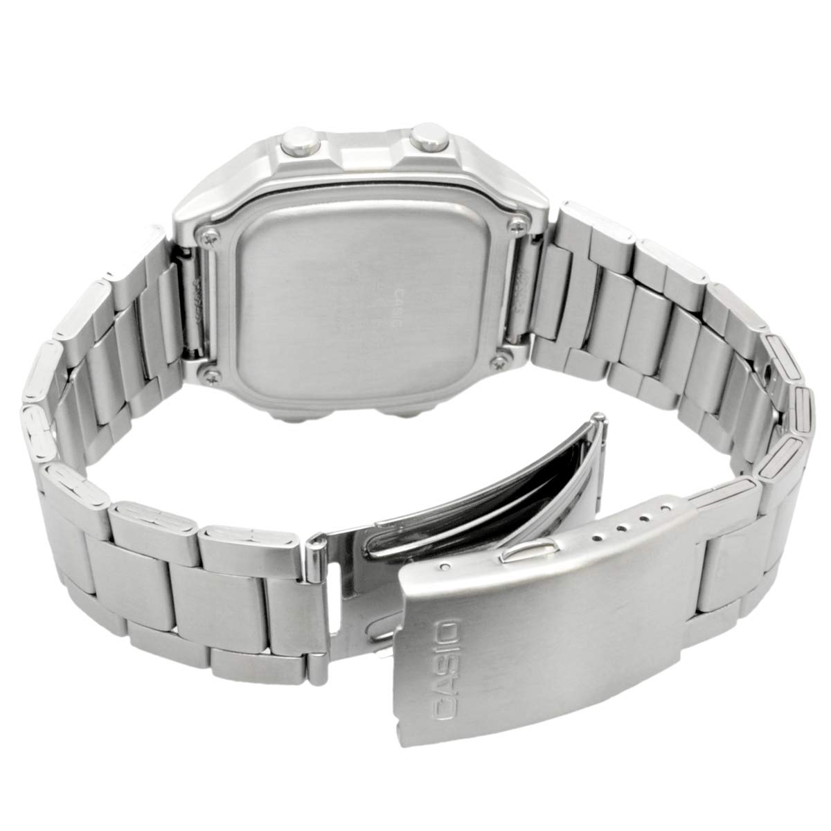 Casio World Time AE-1200WHD-1AV Men's Digital Watch, Metal Band, Silver, Bracelet Type