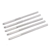 G.S Dental Mirror Handles Only, Cone Socket (Pack of 5) Upgrade Stainless Steel Surgical Instruments