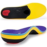 VALSOLE Orthotic Inserts - 220+ lbs High Arch Support, Plantar Fasciitis Relief for Men, Women - Absorb Shock, Work Boot Insole
