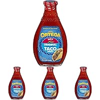 Ortega Taco Sauce, Hot, 16 oz (Pack of 4)
