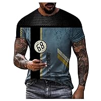 Tshirts Shirts for Men Graphic 2024 Motorcycle Casual Crewneck Short Sleeve T Shirt Gifts for Men