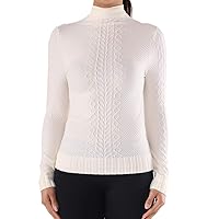 TD Collections Women's Long Sleeve One Size Mock Turtleneck Top