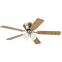 Westinghouse Lighting 7232200 CONTEMPRA IV Indoor Ceiling Fan with Light, 52 Inch, BRASS