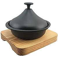 Kitchen Pot Cooking Pot with Tray, Thickened Cast Iron Pot, Household Soup Pot, Restaurant Dry Pot, Smoldering, Multipurpose Use Be applicable compatible for Home Kitchen or Restaurant Ceramic