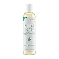 Hyalogic Witch Hazel Toner - Alcohol-Free Facial Toner with Hyaluronic Acid & Aloe Vera - Amazing Face Astringent for All Skin Types - Facial Toner to Boost Brightness & Softness (8 fl oz)