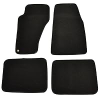 Floor Mats Compatible with 1999-2004 Jeep Grand Cherokee, Nylon Black Front Rear Carpet by IKON MOTORSPORTS, 2000 2001 2002 2003