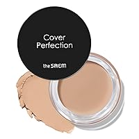 THESAEM Cover Perfection Pot Concealer #02 Rich Beige - High Adherence & Coverage Balm, Conceals Blemish & Acne Spots, Matte Finish Sebum Control for Oily and Combination Skin