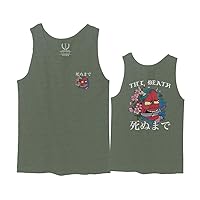 Demon Graphic Traditional Japanese Till Death Men's Tank Top