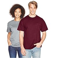 Hanes Men's Beefy-T with Pocket 6.1 oz (Set of 1) T-Shirt