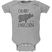 Rhino Chubby Unicorn Doodle Soft Baby One Piece