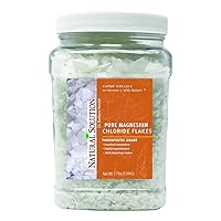 Pure Magnesium Chloride Flakes with Himalayan Pink Salt, Therapeutic Grade, Stress Relief and Relaxation, Bath Salt for Muscle Relief - 3.7lbs