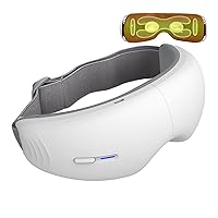 Eye Massager with Heat, Heated Eye Massager for Migraines, Relax and Reduce Eye Strain Dark Circles Eye Bags Dry Eye Improve Sleep, Birthday Gifts