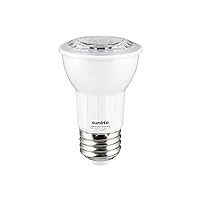 Sunlite 80124 LED PAR16 Long Neck Recessed Spotlight Bulb, 7 Watt, (75W Halogen Replacement), 500 Lumens, Medium (E26) Base, Dimmable, ETL Listed, 1 Pack 2700K Warm White