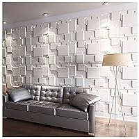 Art3d 3D Wall Panels for Interior Wall Decoration Brick Design Pack of 6 Tiles 32 Sq Ft (Plant Fiber)