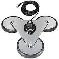 Tram Tri-Magnet Cb Antenna Mount with Rubber Boots & Coaxial Cable, 5