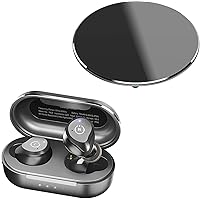 TOZO NC9 Hybrid Active Noise Cancelling Wireless Earbuds W3 Wireless Charger, 10W Qi-Certified Fast Charging Pad