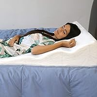Sleeping Wedge, Premium Memory Foam, Helps Relieve GERD, Circulation & Breathing Issues, Back & Hip Pain… (Side Sleeping Wedge, 38