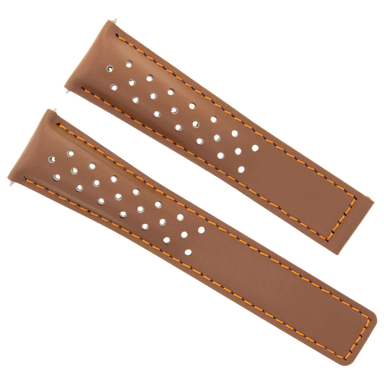 19-20-22mm Leather Watch Band Strap Compatible with Oris Artix Sport Perforated + D/Clasp