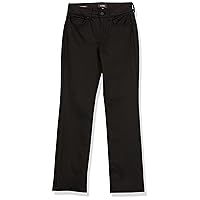 Women's Pull-On Marilyn Straight Jeans | Slimming & Flattering Fit, Black, 8