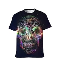 Tshirtnager Gift-Cool Skull-Hip-Hop Style-Tshirt Retro T-Shirt Teeshirt-Adult for-Comic -Tees Rap Athletic