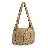 Quilted Tote Bag for Women Puffer Bag Quilted Bag Lightweight Puffy Tote Bag Quilted Padding Shoulder Bag
