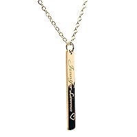Personalized Vertical Name Necklace - Women's Bar Jewelry, an Elegant Expression