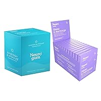 Energy Caffeine Gum | Sleep & Recharge Melts (198 Pieces) - Sugar Free with L-theanine + Natural Caffeine with Fast Dissiolve Sleep Melts - Promotes Energy, Focus & Calm for Adults