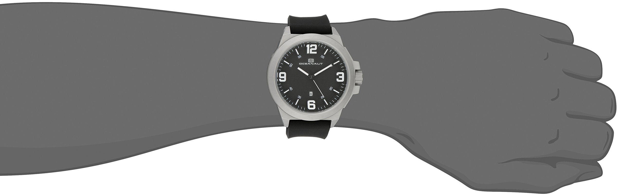 Oceanaut Men's OC7117 Armada Analog Display Quartz Black Watch