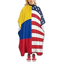 Colombia American Flag Funny Barber Cape Professional Salon Hair Cutting Capes Hairdressing Apron for Men Women