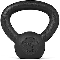 Yes4All Kettlebell Adjustable/Cast Iron/Protective Base Solid Smooth for Strength Training, Home Gym