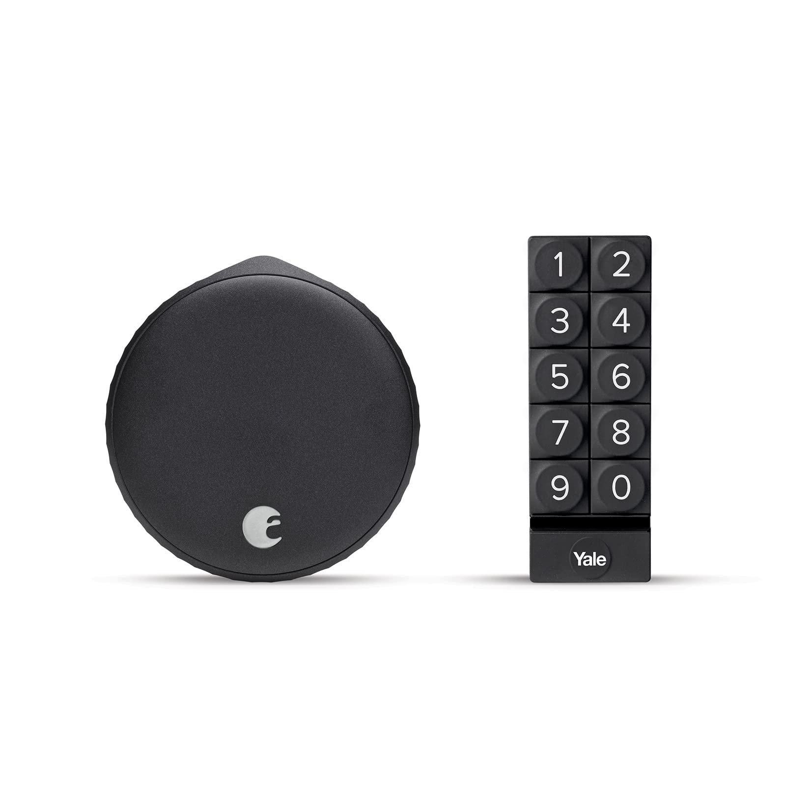 August Wi-Fi Smart Lock + Smart Keypad, Matte Black - Add key-free access to your home - Great for guests and vacation rentals