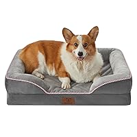 WNPETHOME Orthopedic Dog Beds for Large Size Dogs, Big Waterproof Dog Couch Bed with Washable Removable Cover, Medium Pet Bed Sofa with Sides