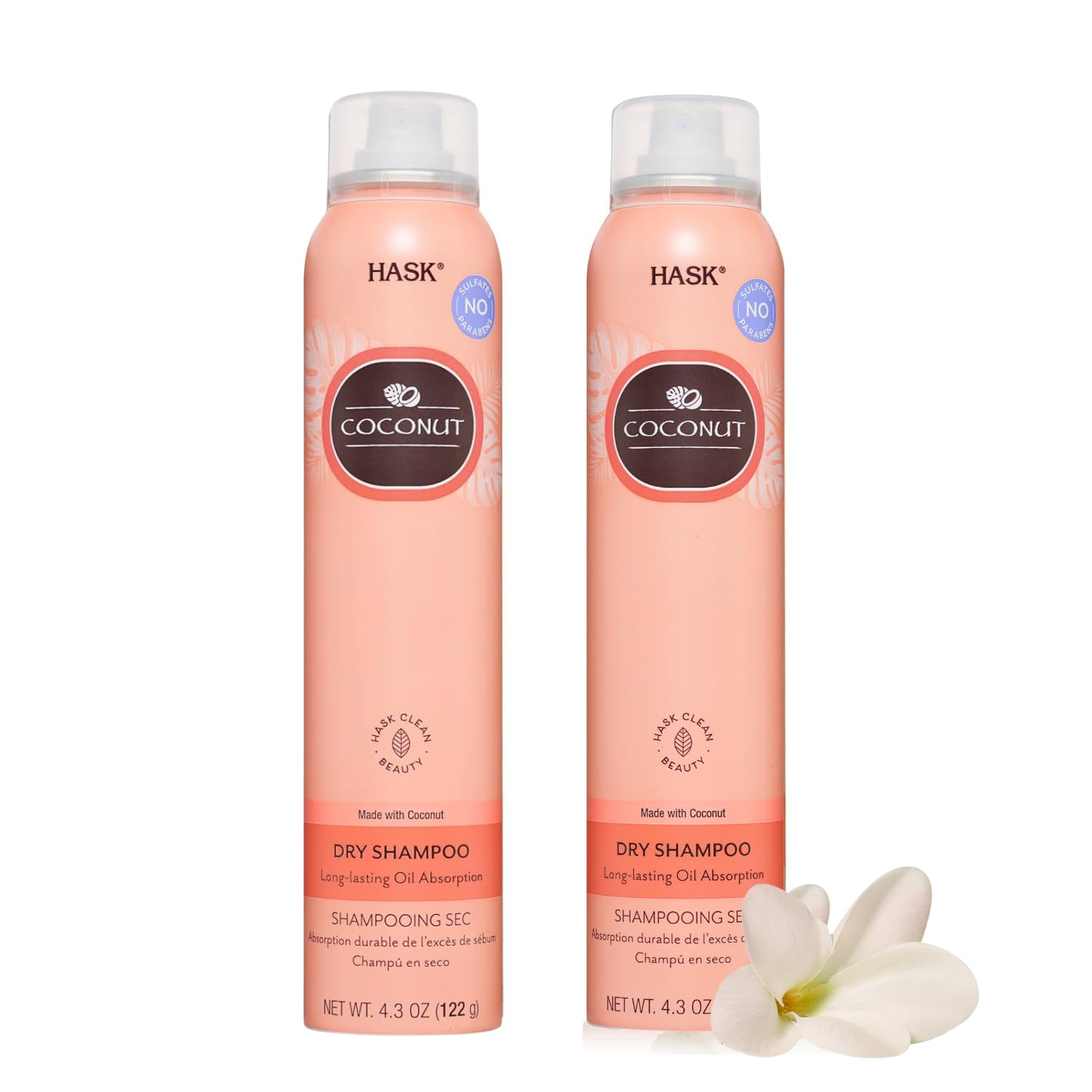 HASK Coconut Collection: 2 Coconut Nourishing Dry Shampoos and 1 Coconut Oil Nourishing Shine Oil