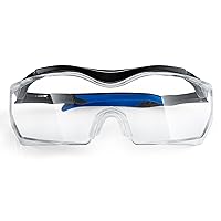 WORKPRO Safety Glasses, z87 Safety Goggles with Adjustable Temples, Lab Goggles with Anti Fog Coating