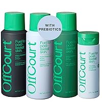 OffCourt Aluminum-Free Deodorant Body Spray - Sandalwood, Citrus, and Fig Leaves Scents and Facial Moisturizer for Men - Light, Non-Greasy, Oil-Free for Hydration and Firmness