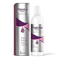 Plaintar Coal Tar Leave on Lotion/Reduces Scaling, Dryness & Itching/Coal Tar Lotion for Dandruff, Psoriasis & Seborrheic Dermatitis/for Body & Scalp/Instant Result 3.38 Oz (100ml)