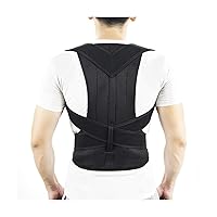 XS-5XL Adjustable Posture Corrector Big Size Scoliosis Hunchback Correction Belt Men Women Full Back Support Belt Lumbar Brace Support Corset For Pain Relief (Color : Black, Size : 5X-Large)