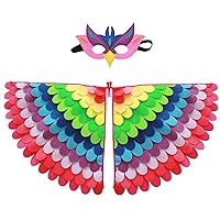 CHICTRY Angel Fairy Cosplay Costume Butterfly Wings Bird Wings Sequins Elf Ears Fairy Wand Wreath Princess Performance Prop