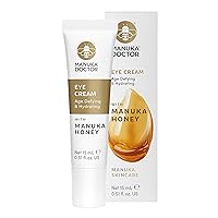 Peptide Eye Cream - Anti Aging & Hydrating with Manuka Honey, Peptides, Purified Bee Venom & Vitamin E to Reduce Dark Circles, Wrinkles & Puffiness, Age Defying Skin Care (.51 Fl Oz)